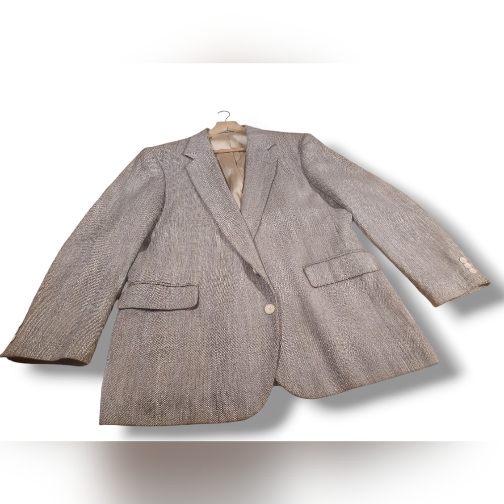 Haggar Imperial Vintage Wool Jacket Coat Blazer Mens Size 46